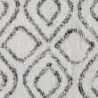 Fekete-fehér mintás pamut szőnyeg 150x90 cm