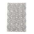 Fekete-fehér mintás pamut szőnyeg 150x90 cm