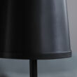 Fekete fém ernyős asztali lámpa