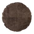 Földbarna, kör alakú szarvasbőr párna Ø45 cm 2db Földbarna, kör alakú szarvasbőr párna Ø45 cm 2db