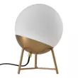 Gömb alakú fehér üveg asztali lámpa