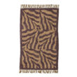 Lila mintás rojtos pamut szőnyeg 150x90 cm
