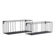 Modern fekete acél polc szett 2 db Modern fekete acél polc szett 2 db