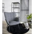 Modern fekete kör alakú szőnyeg Ø120 cm Modern fekete kör alakú szőnyeg Ø120 cm