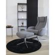 Modern fekete kör alakú szőnyeg Ø120 cm Modern fekete kör alakú szőnyeg Ø120 cm