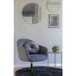 Modern fekete kör alakú szőnyeg Ø120 cm Modern fekete kör alakú szőnyeg Ø120 cm