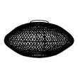 Modern fekete rattan lámpabúra ø60 cm Modern fekete rattan lámpabúra ø60 cm