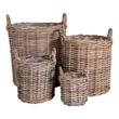Rusztikus rattan fonott kosár 4 db Rusztikus rattan fonott kosár 4 db