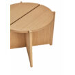 Skandináv tölgyfa kerek kisasztal 55 cm