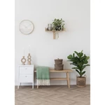 Zöld és fehér rojtos takaró 130x170 cm