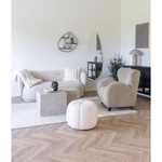 Fehér műszőr díszpárna 45x45 cm 2 db