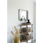 Fekete fonott tengerifű kosarak 2 db-os szett