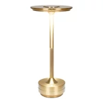 Sárgaréz színű újratölthető LED asztali lámpa