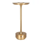 Sárgaréz színű újratölthető LED asztali lámpa