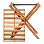 Teakfa tálcás magas asztal