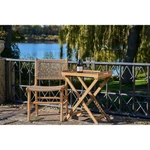 Teakfa tálcás magas asztal