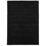 Fekete prémium gyapjú szőnyeg Panorama Uni 300 x 250 cm