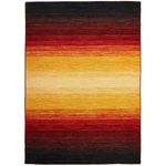 Sárga és piros gyapjú kilim szőnyeg 300 x 80 cm