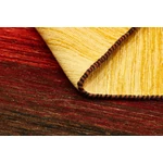 Sárga és piros gyapjú kilim szőnyeg 240 x 170 cm