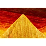 Sárga és piros gyapjú kilim szőnyeg 350 x 250 cm