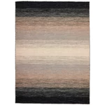 Fekete és szürke gyapjú kilim szőnyeg 200 x 80 cm