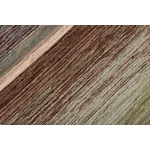 Zöld és barna gyapjú kilim szőnyeg 300 x 80 cm