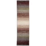 Zöld és barna gyapjú kilim szőnyeg 200 x 140 cm