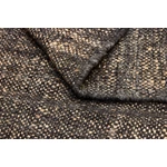 Fekete gyapjú szőnyeg Nordic Flair 90x60 cm