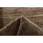 Sötétbarna prémium gyapjú szőnyeg Panorama Uni 300 x 80 cm