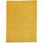 Aranysárga prémium gyapjú szőnyeg Panorama Uni 200 x 80 cm