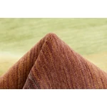 Sötét színes csíkos prémium gyapjú szőnyeg 250x350 cm