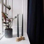 Molekyl sárgaréz gyertyatartó