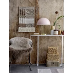 Arany színű asztali lámpa rózsaszín búrával