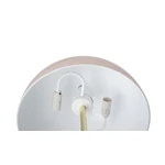 Arany színű asztali lámpa rózsaszín búrával