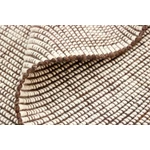 Barna és fehér prémium gyapjú szőnyeg 90x60 cm