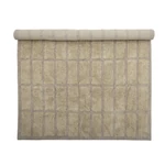 Barna kézzel tűzött pamut szőnyeg 210x150 cm