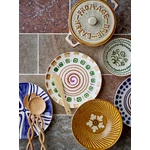 Barna mintás kerámia tál 6 db