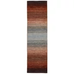 Barna színes gyapjú kilim szőnyeg 300 x 80 cm