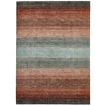 Barna színes prémium gyapjú szőnyeg 90x160 cm