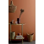 Barna üveg váza Ø14xH25 cm