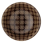 Barna virág mintás nagy tál szett