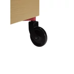 Bordó és keki fa gurulós tároló