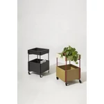 Bordó és keki fa gurulós tároló