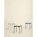 Elegáns fekete üveg kisasztal