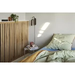 Elegáns homokszínű üveg kisasztal