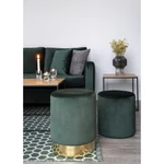 Elegáns sötétzöld bársony párna 40x40 cm 2 db