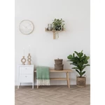 Fehér 2 fiókos fém éjjeliszekrény