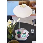 Fehér bordázott üveg függőlámpa