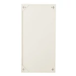 Fehér és bordó fali polc