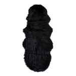 Fekete báránybőr hatású üléstakaró